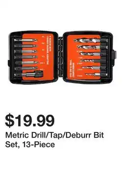 Harbor Freight Tools Metric Drill/Tap/Deburr Bit Set, 13-Piece offer