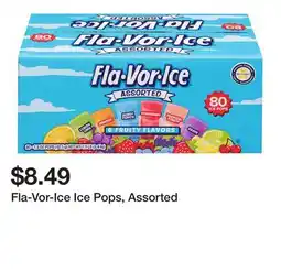 Wegmans Fla-Vor-Ice Ice Pops, Assorted offer