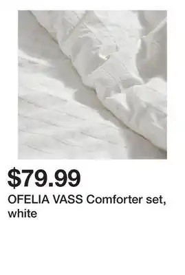 Ikea OFELIA VASS Comforter set, white offer
