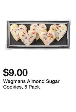 Wegmans Wegmans Almond Sugar Cookies, 5 Pack offer