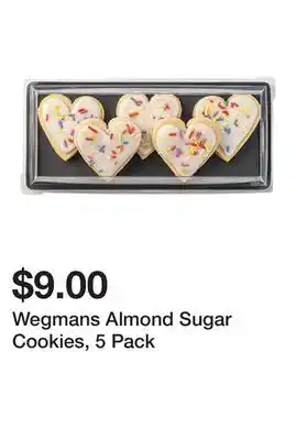 Wegmans Wegmans Almond Sugar Cookies, 5 Pack offer