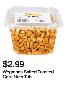 Wegmans Wegmans Salted Toasted Corn Nuts Tub offer