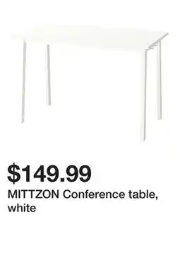 Ikea MITTZON Conference table, white offer