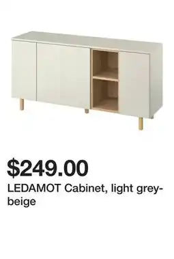 Ikea LEDAMOT Cabinet, light grey-beige offer