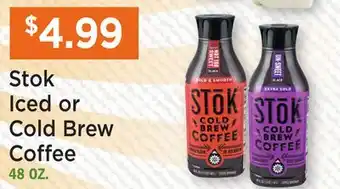 Heinen's Stok Iced or Cold Brew Coffee offer