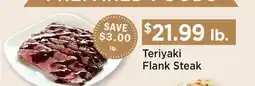 Heinen's Teriyaki Flank Steak offer