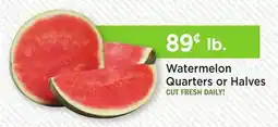 Heinen's Watermelon Quarters or Halves offer