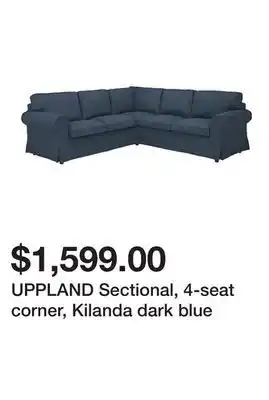 Ikea UPPLAND Sectional, 4-seat corner, Kilanda dark blue offer