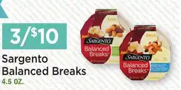 Heinen's Sargento Balanced Breaks offer