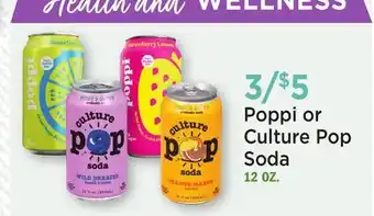 Heinen's Poppi or Culture Pop Soda offer