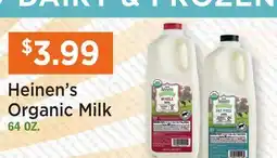 Heinen's Heinen's Organic Milk offer