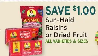 Heinen's Sun-Maid Raisins or Dried Fruit offer