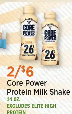 Heinen's Core Power Protein Milk Shake offer