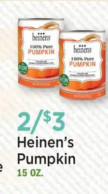 Heinen's Heinen's Pumpkin offer