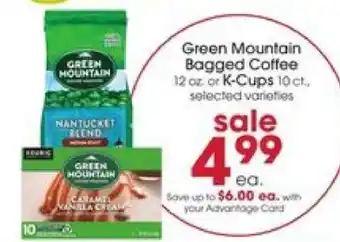 Giant Eagle Green Mountain Bagged Coffee offer