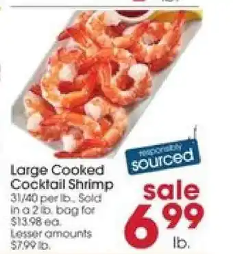 Giant Eagle Large Cooked Cocktail Shrimp offer
