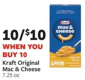 Fareway Kraft original mac & cheese offer