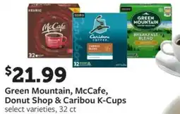 Fareway Green mountain, mccafe, donut shop & caribou k-cups offer