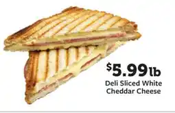 Fareway Deli sliced white cheddar cheese offer