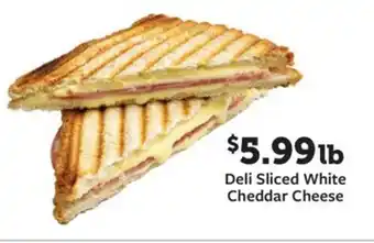 Fareway Deli sliced white cheddar cheese offer