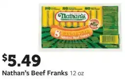 Fareway Nathan's beef franks offer
