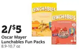 Fareway Oscar mayer lunchables fun packs offer