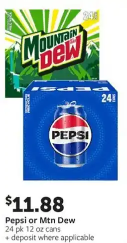 Fareway Pepsi or mtn dew offer