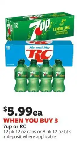 Fareway 7up or RC offer