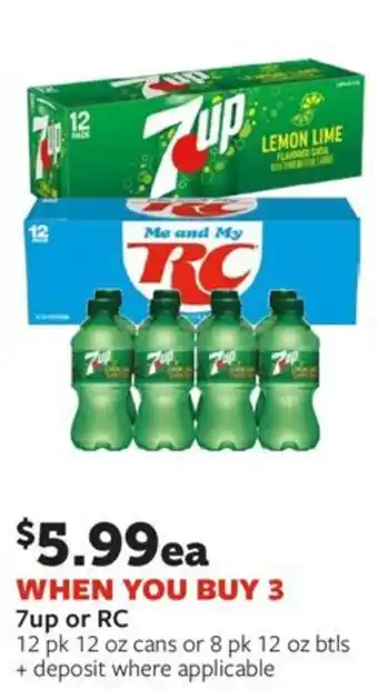 Fareway 7up or RC offer