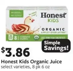 Fareway Honest kids organic juice offer