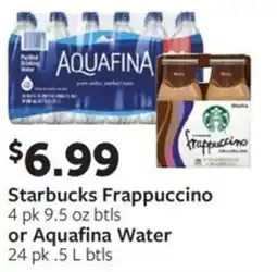 Fareway Starbucks frappuccino or aquafina water offer
