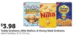 Fareway Teddy grahams, nilla wafers, & honey maid grahams offer