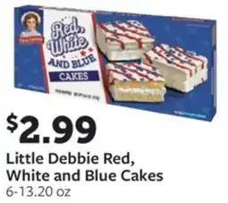 Fareway Little debbie red, white and blue cakes offer