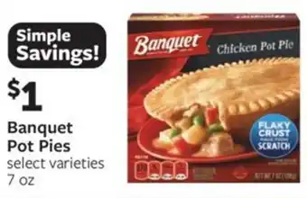 Fareway Banquet pot pies offer
