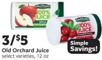 Fareway Old orchard juice offer