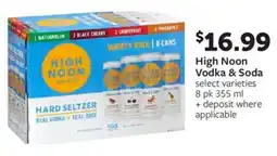 Fareway High noon vodka & soda offer