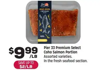 Grocery Outlet Pier 33 Premium Select Coho Salmon Portion offer
