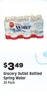 Grocery Outlet Bottled Spring Water offer