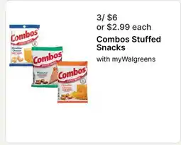 Walgreens Combos Stuffed Snacks offer