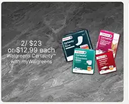 Walgreens Walgreens Certainty offer