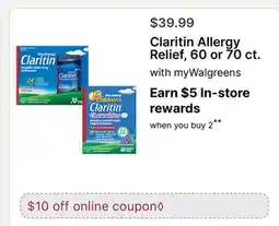Walgreens Claritin Allergy Relief offer