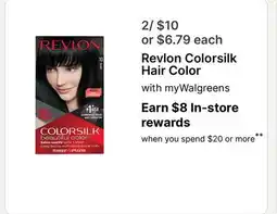 Walgreens Revlon Colorsilk Hair Color offer