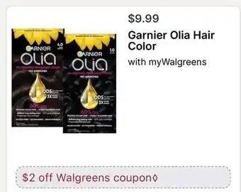 Walgreens Garnier Olia Hair Color offer