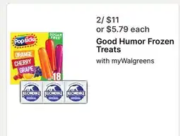 Walgreens Good Humor Frozen Treats offer
