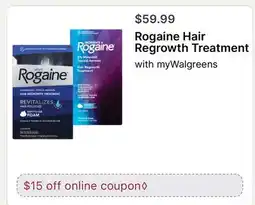 Walgreens Rogaine Hair Regrowth Treatment offer