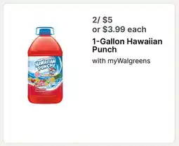 Walgreens 1-Gallon Hawaiian Punch offer