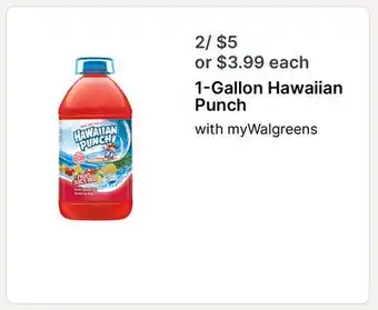 Walgreens 1-Gallon Hawaiian Punch offer