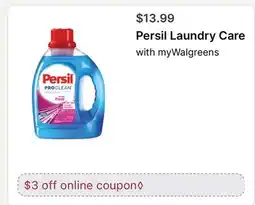 Walgreens Persil Laundry Care offer