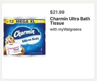 Walgreens Charmin Ultra Bath Tissue offer