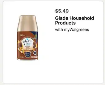 Walgreens Glade Household Products offer